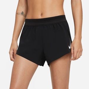 nike aeroswift running split shorts dry fit black size xs